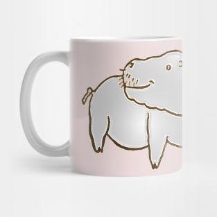 Hippopotamus Caricature Mug